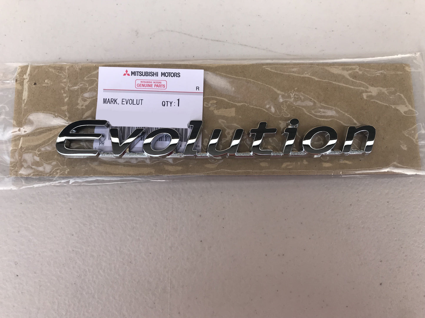 "Evolution" Emblem to suit Mitsubishi Lancer Evolution 7/8/9 CT9A - Vega Autosports