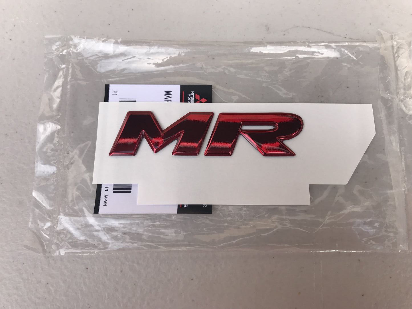"MR" Emblem to suit Mitsubishi Lancer Evo X - Vega Autosports