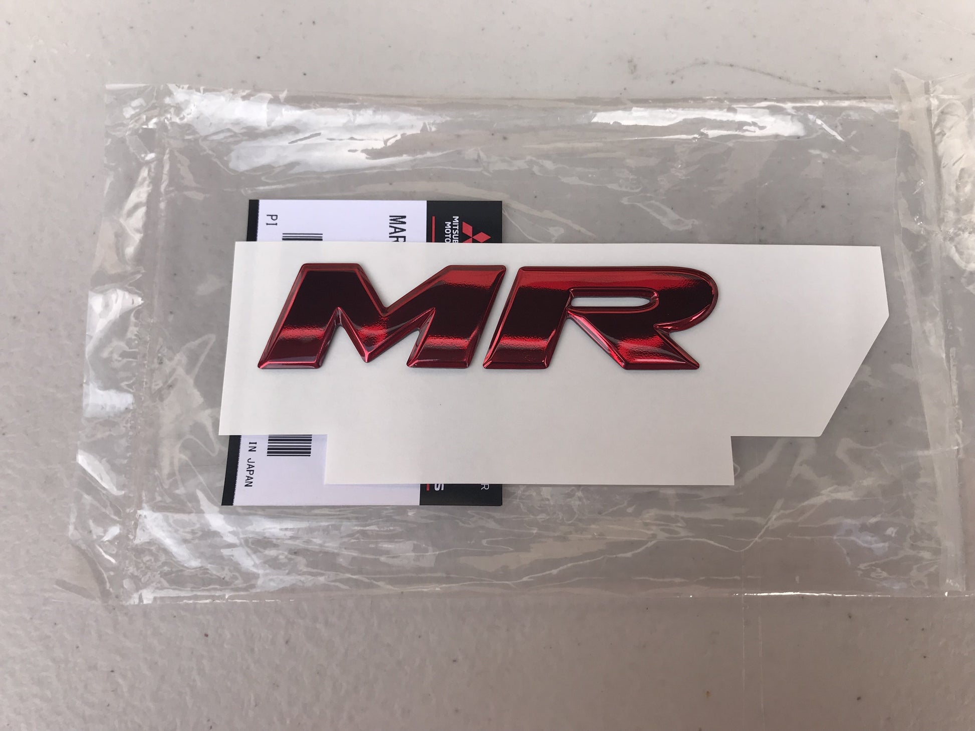 "MR" Emblem to suit Mitsubishi Lancer Evo X - Vega Autosports