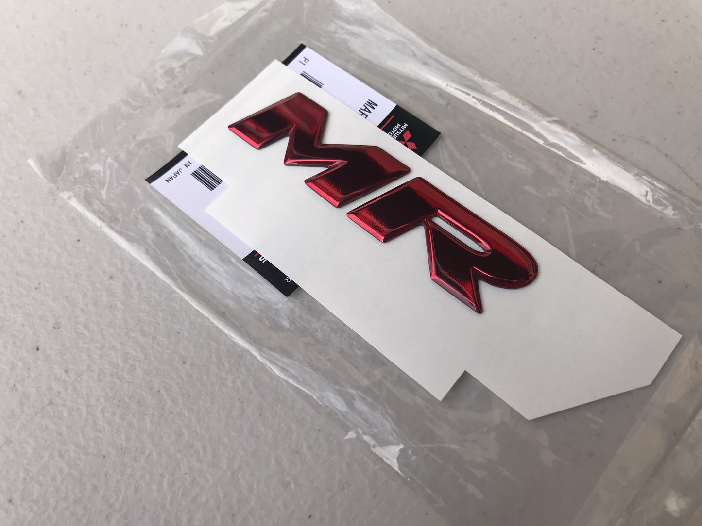 "MR" Emblem to suit Mitsubishi Lancer Evo X - Vega Autosports