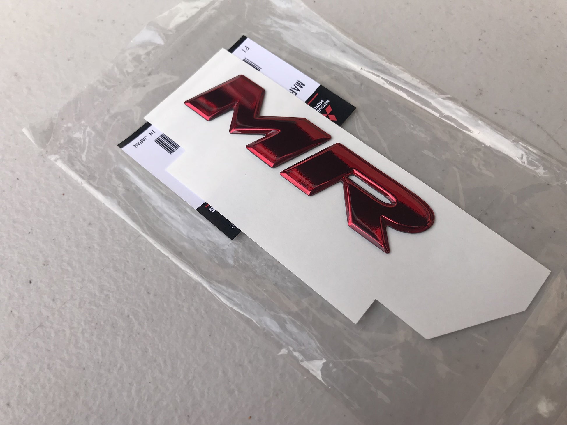 "MR" Emblem to suit Mitsubishi Lancer Evo X - Vega Autosports