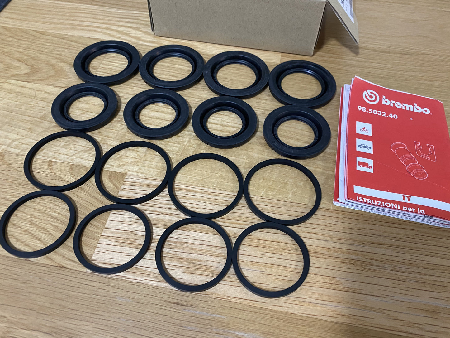 Brembo Front Caliper Reseal Kit To Suit Wrx Sti Impreza 2004-2017 Brakes