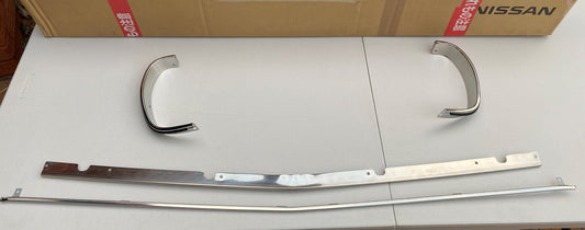 Radiator Surround Grille Moulding Set (4-piece) to suit Datsun 1200 B110 B120 - Vega Autosports