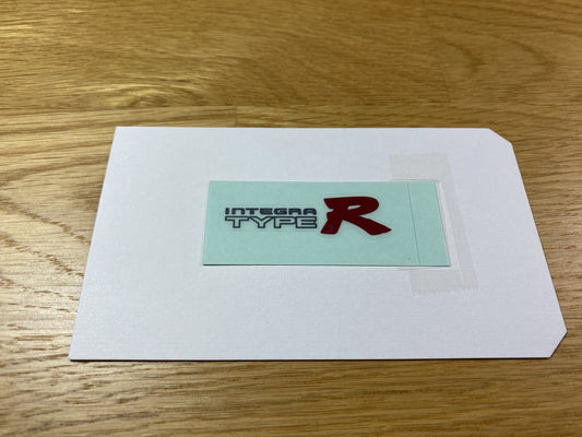 'Integra Type R' Strut Tower Bar Decal to suit Honda Integra DC2 Type R 94-01 - Vega Autosports