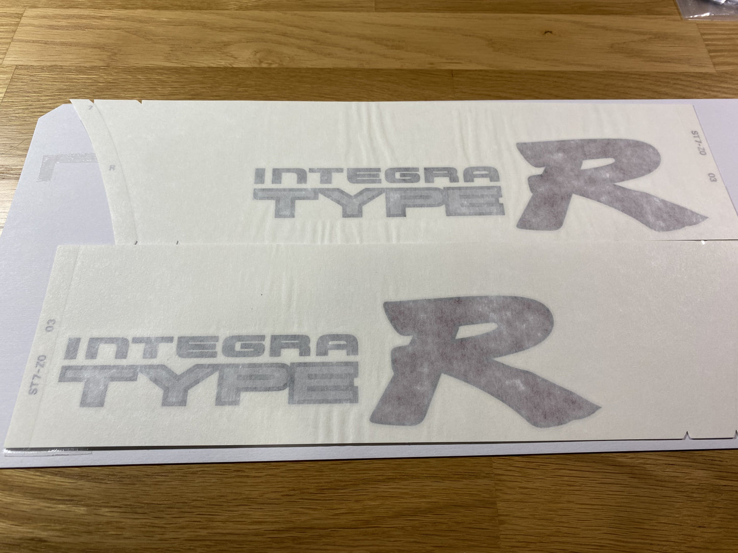Rear Quarter Integra Type R Rhs / Lhs Decal Set To Suit Honda Dc2