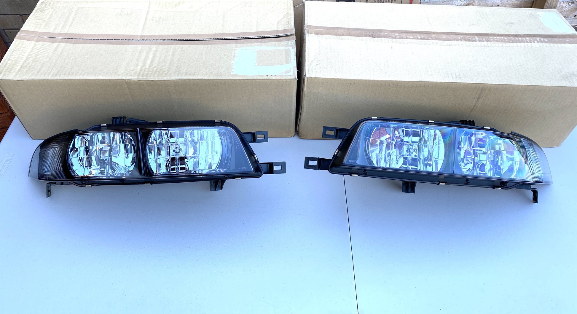 Genuine Nissan Headlight Set to suit Nissan R33 GTS-T Series 2 - Pair - Vega Autosports