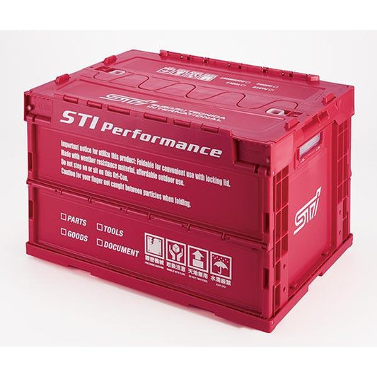 Genuine Subaru Folding Container 50L CHERRY RED ver. - Vega Autosports