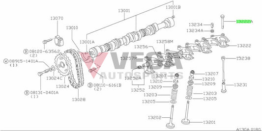 A-Series Engine Rocker Shaft Bracket Bolt/Washer Set (10-Piece) To Suit Datsun 13224-18000