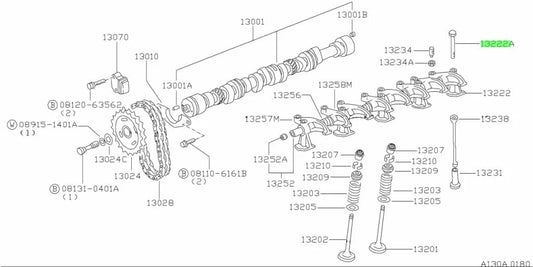 A-Series Engine Rocker Shaft Bracket Bolt/Washer Set (10-Piece) To Suit Datsun 13224-18000