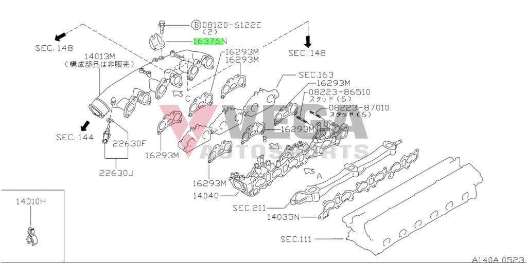 Accelerator Cable Bracket (Rb26) To Suit Nissan Skyline R32 / R33 R34 Gtr 16165-05U00 Engine
