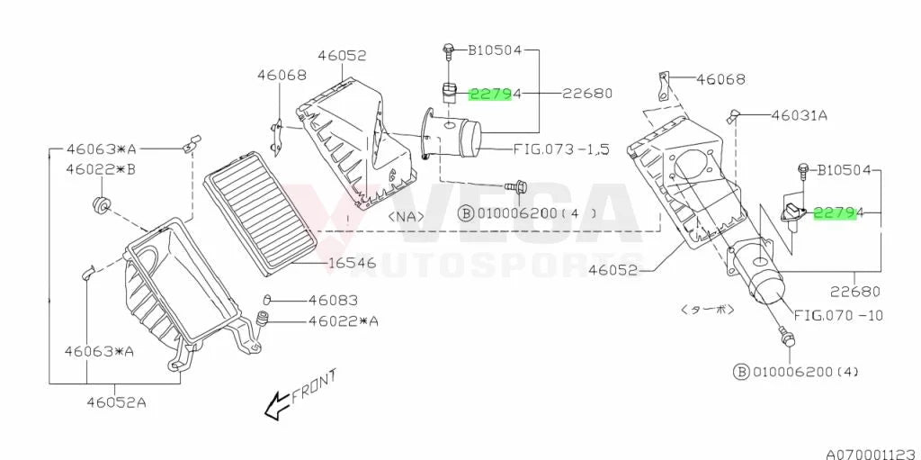 Air Flow Meter Maf Sensor To Suit Subaru Impreza 1997-2000 Gc8 Gf8 Gm8 22794Aa010 Electrical