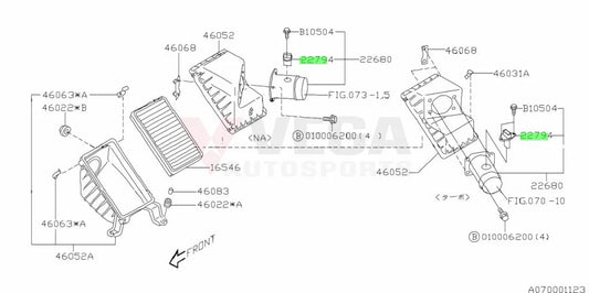 Air Flow Meter Maf Sensor To Suit Subaru Impreza 1997-2000 Gc8 Gf8 Gm8 22794Aa010 Electrical
