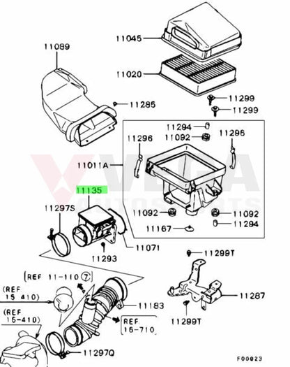 Air Flow Meter To Suit Mitsubishi Lancer Evolution 7 / 8 9 Mr578399 Electrical