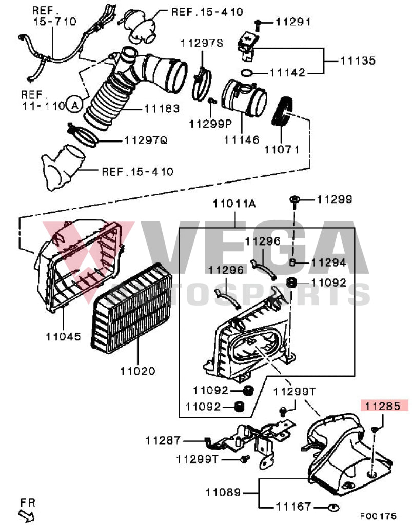 Airbox / Mudguard Clip To Suit Mitsubishi Lancer Evolution 7 8 9 10 Mr288150 Nuts Bolts Screws