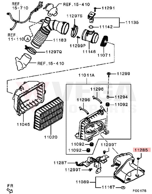 Airbox / Mudguard Clip To Suit Mitsubishi Lancer Evolution 7 8 9 10 Mr288150 Nuts Bolts Screws