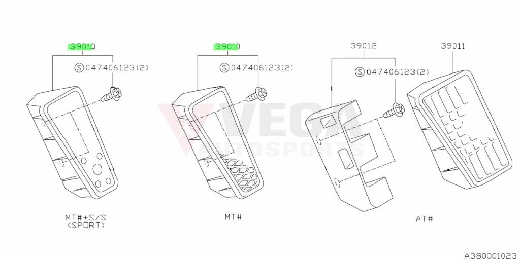 Aluminium Sports Foot Rest To Suit Subaru Impreza Gc8 Wrx Sti Legacy Levorg 38010Fa010 Exterior