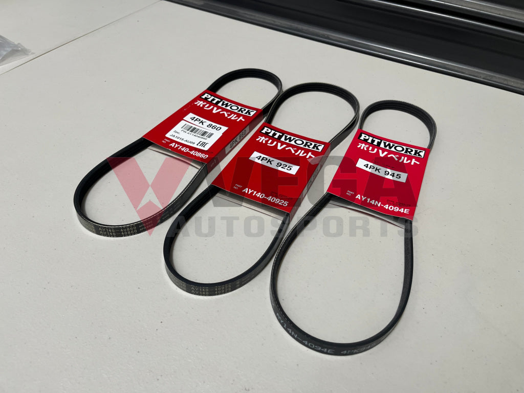 Ancillary Belt Set (3-Piece) To Suit Nissan Skyline R32 Gts-T - Rb20Det Engine