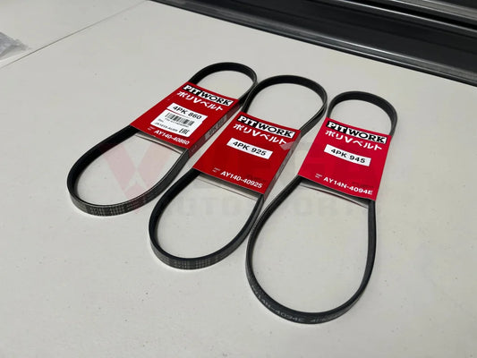 Ancillary Belt Set (3-Piece) To Suit Nissan Skyline R32 Gts-T - Rb20Det Engine