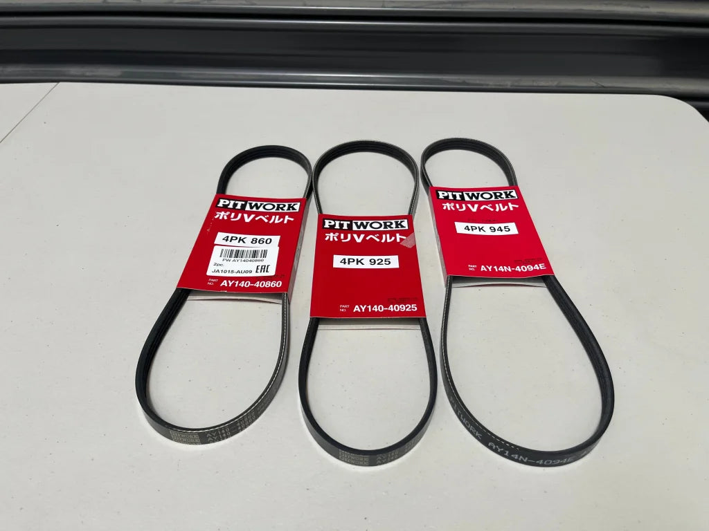 Ancillary Belt Set (3-Piece) To Suit Nissan Skyline R32 Gts-T - Rb20Det Engine
