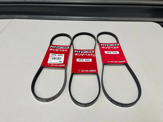 Ancillary Belt Set (3-Piece) To Suit Nissan Skyline R32 Gts-T - Rb20Det Engine