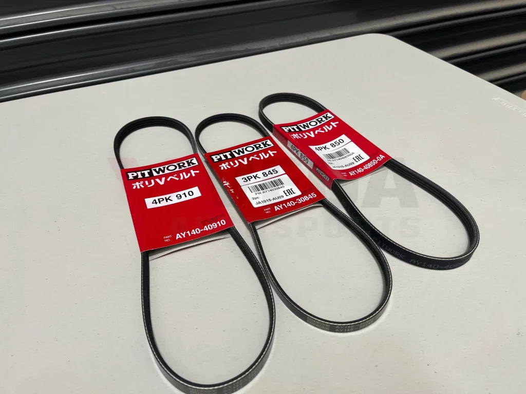Ancillary Belt Set (3-Piece) To Suit Nissan Skyline R33 Gts-T - Rb25Det Engine