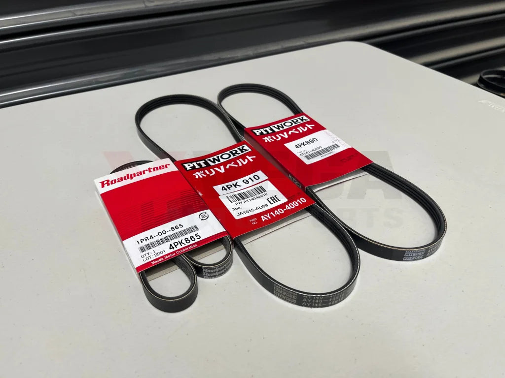 Ancillary Belt Set (3-Piece) To Suit Nissan Skyline R34 Gt-T - Rb25Det Neo Engine