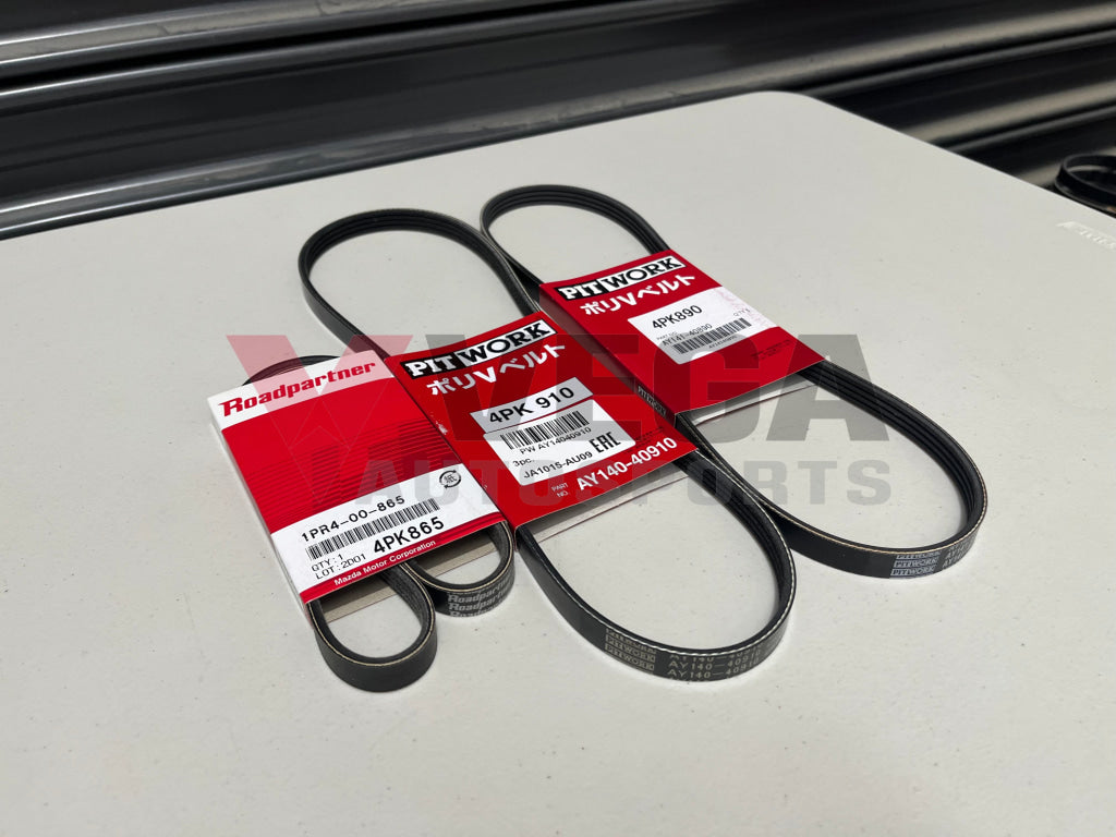 Ancillary Belt Set (3-Piece) To Suit Nissan Skyline R34 Gt-T - Rb25Det Neo Engine