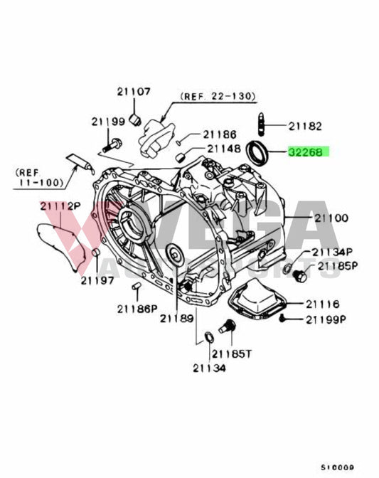 Axle Oil Seal (Front Lhs) To Suit Mitsubishi Lancer Evolution 4 - 9 Cn9A Cp9A Ct9A Md758763