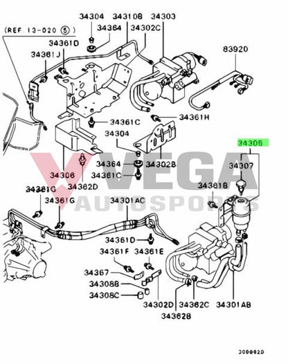 Ayc Pump Reservoir To Suit Mitsubishi Lancer Evolution 7 / 8 9 Mr580011 Ct9A Differential