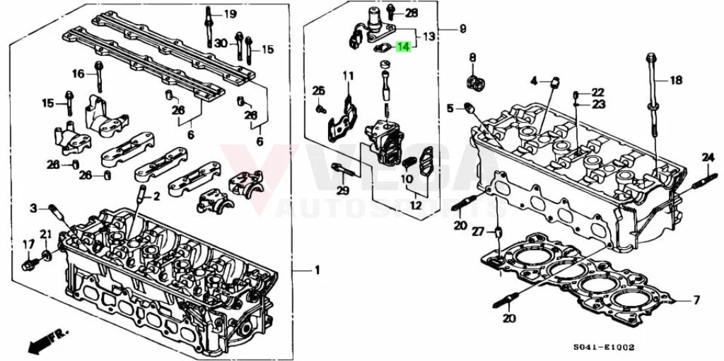 B-Series Vtec Solenoid Top Gasket To Suit Honda Engines 36172-P08-015 Engine