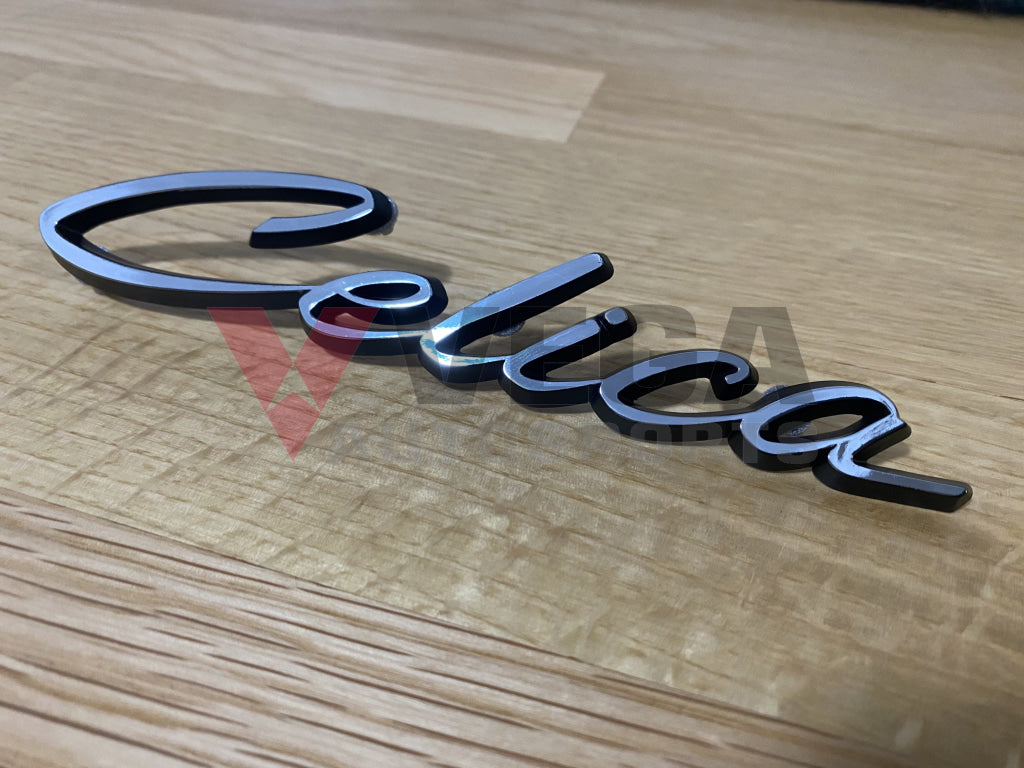 Badge 'Celica' Emblem Chrome to suit Toyota Celica TA22 TA23 RA23 RA28 - Vega Autosports