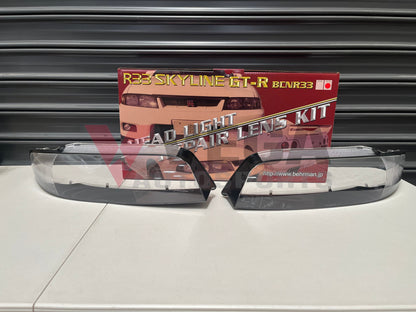 BEHRMAN WISE SQUARE Headlight Repair Lens Kit for SKYLINE R33 GTR BCNR33 Late Model - Vega Autosports
