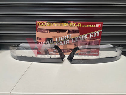 BEHRMAN WISE SQUARE Headlight Repair Lens Kit for SKYLINE R33 GTR BCNR33 Late Model - Vega Autosports