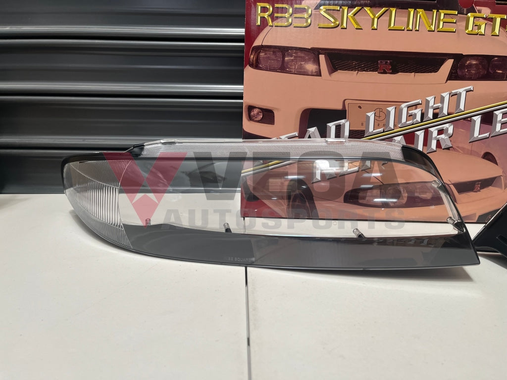 BEHRMAN WISE SQUARE Headlight Repair Lens Kit for SKYLINE R33 GTR