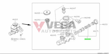 Bm50 Brake Master Cylinder Overhaul Kit - Tokico To Suit Nissan Skyline R32 Gtr 46011-52F26 Brakes