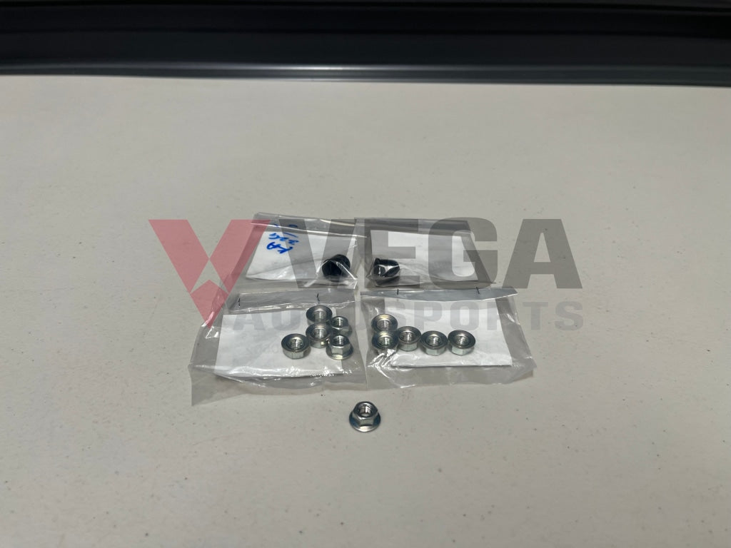 Bonnet Vent and NACA Duct Nut and Cap Set (13 piece) to suit Mitsubishi Lancer Evolution 5 / 6 / 6.5 CP9A - Vega Autosports