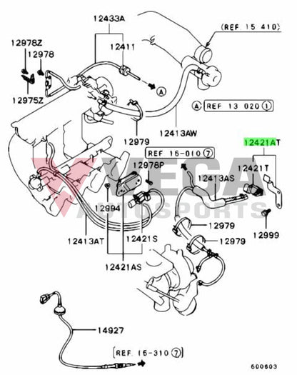 Boost Control Solenoid Assembly To Suit Mitsubishi Lancer Evolution 4 - 6 Mr212818 Electrical