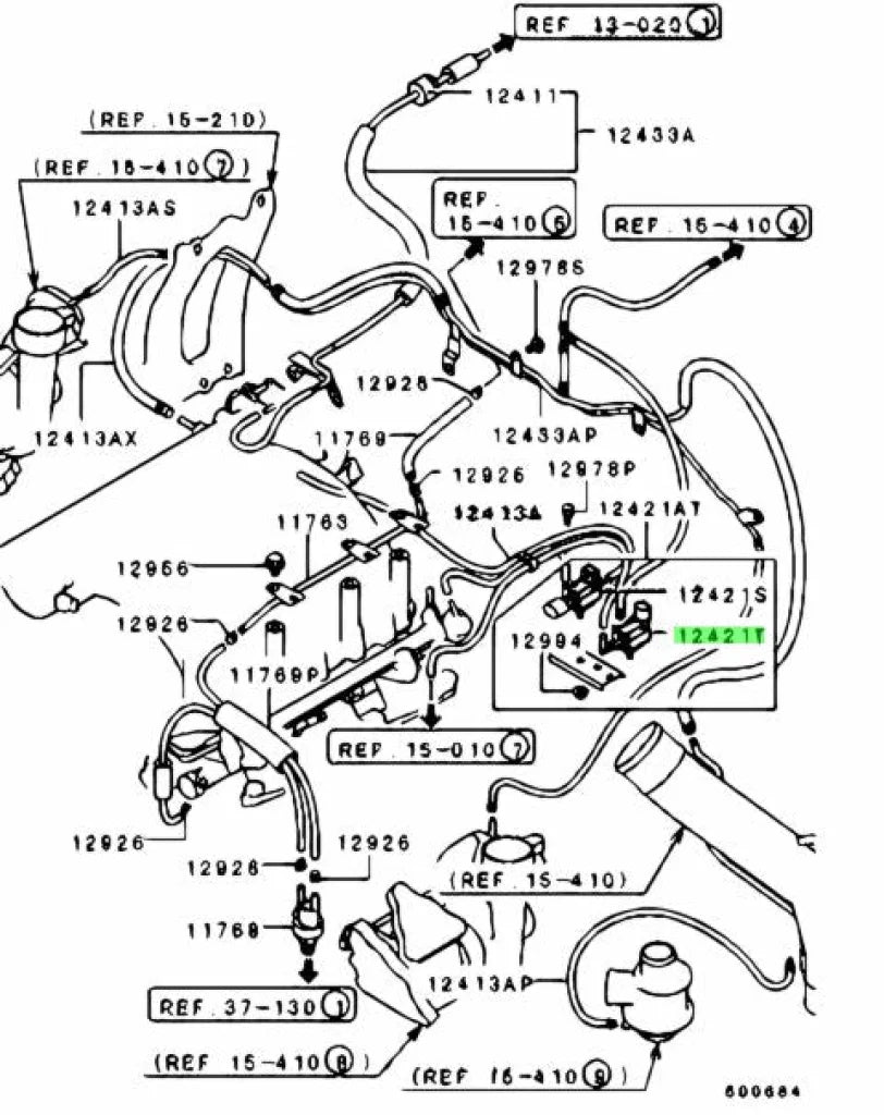 Boost Control Solenoid To Suit Mitsubishi Lancer Evolution 7 Mr212636 Electrical