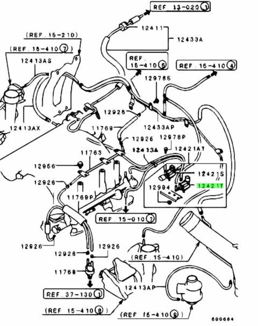 Boost Control Solenoid To Suit Mitsubishi Lancer Evolution 7 Mr212636 Electrical