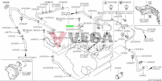 Boost Pressure Sensor (Evap Control System) To Suit Nissan Skyline R34 Rb25 Neo X-Trail Pnt30