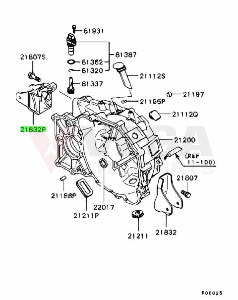 Bracket T/M 5 Speed (Rear) To Suit Mitsubishi Lancer Evolution 7-9 Mr553794 Gearbox And Transmission