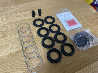 Brake Caliper Seal Kit, Front End to suit Nissan 300ZX Z32 & Skyline R32 GTR / GTS-4 / GTS-t, R33 GTS25-t & R34 25GT-t / GT-V - Sumitomo 4-Pot Calipers - Vega Autosports