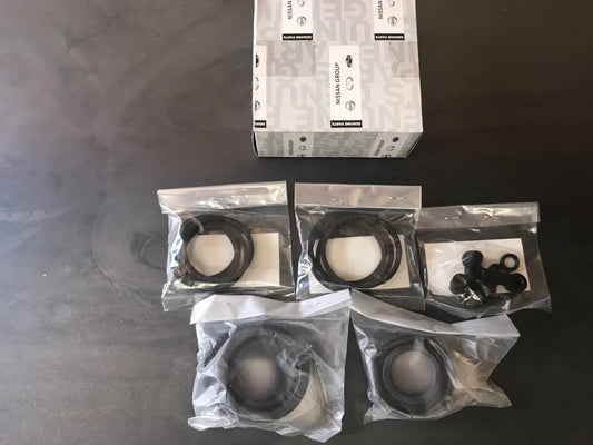 Brake Caliper Seal Kit, Front End to suit Nissan 350Z Z33 Track & R32 GTR / R33 GTR / R34 GTR - Brembo 4-Pot Calipers - Vega Autosports
