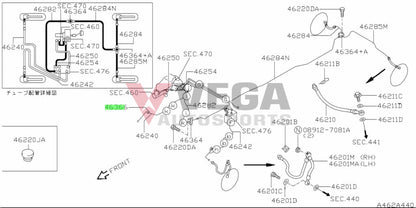 Brake Line Grommet To Suit Nissan Skyline R32 Models 46366-01U00 Brakes