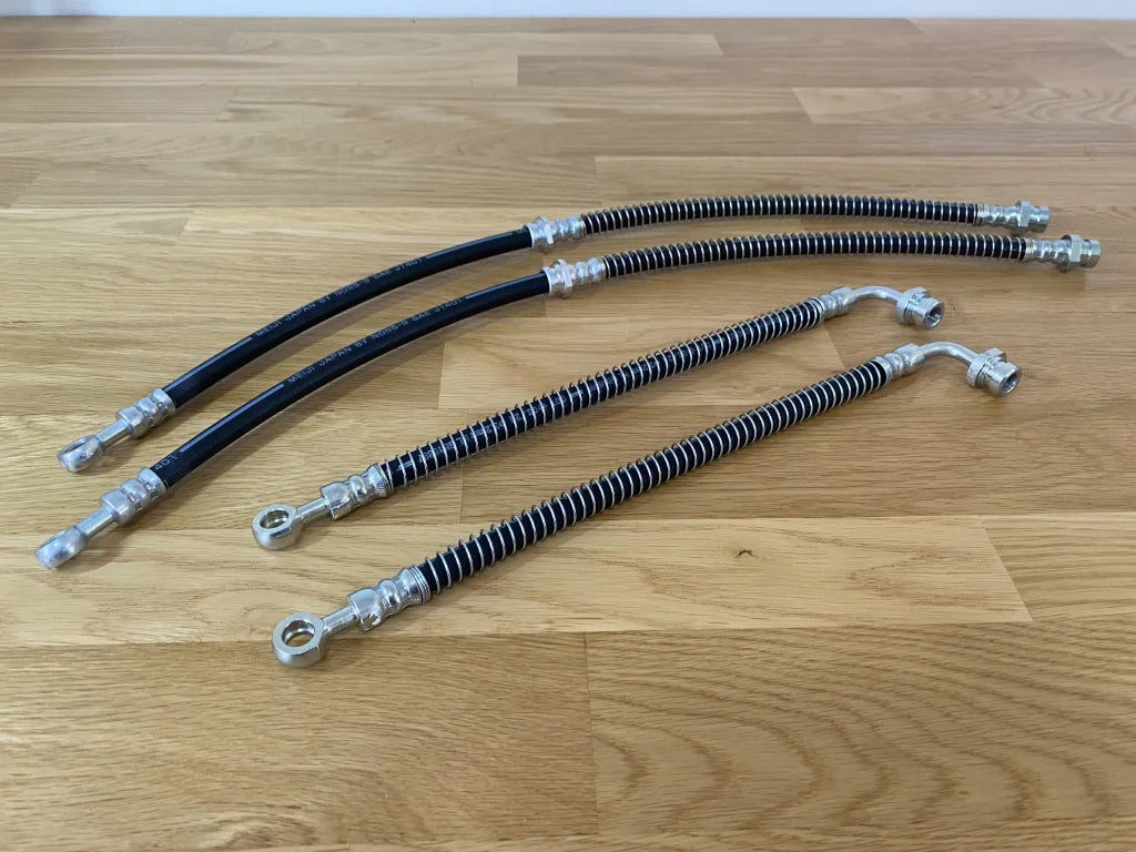 Brake Line Set (4-Piece) To Suit Mitsubishi Lancer Evolution 7 / 8 9 Ct9A Brakes