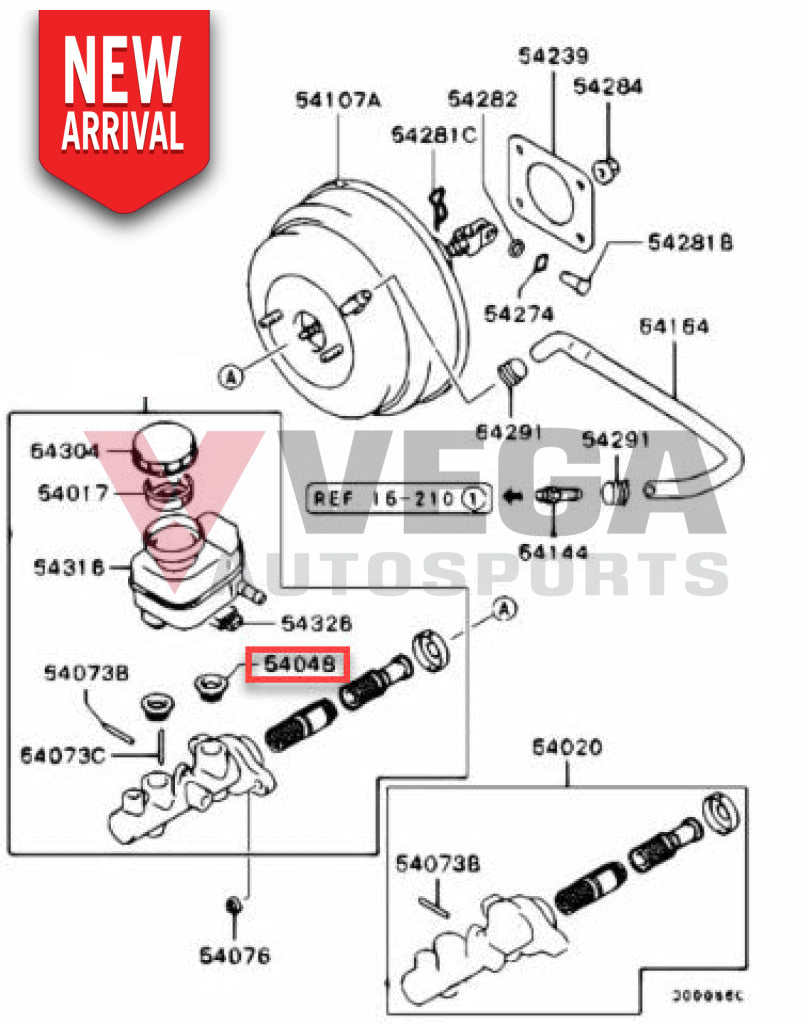 Brake Master Cylinder To Fluid Reservoir Seal Suit Mitsubishi Lancer Evolution 7 / 8 9 Mr244929