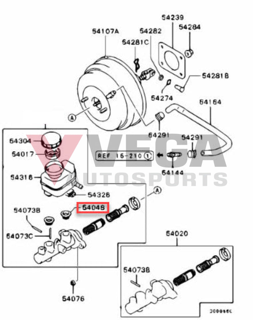 Brake Master Cylinder To Fluid Reservoir Seal Suit Mitsubishi Lancer Evolution 7 / 8 9 Mr244929