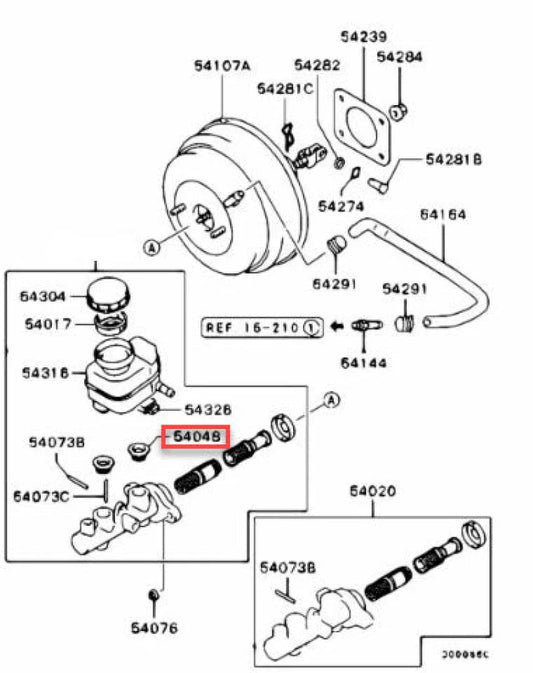 Brake Master Cylinder To Fluid Reservoir Seal Suit Mitsubishi Lancer Evolution 7 / 8 9 Mr244929