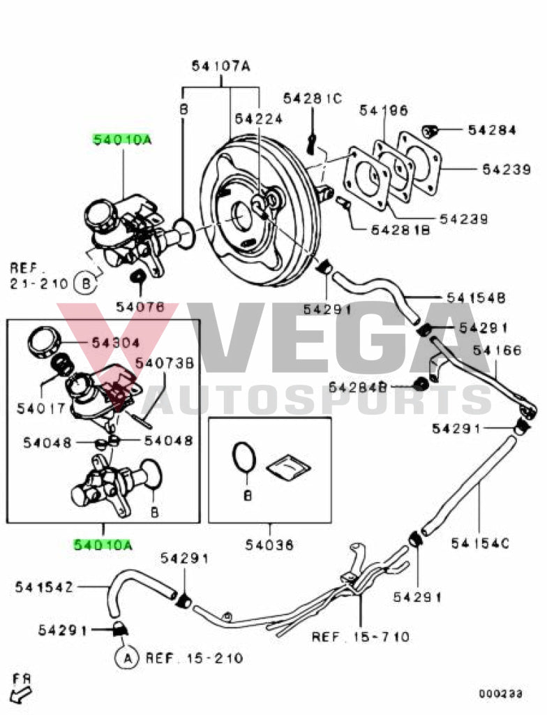 Brake Master Cylinder To Suit Mitsubishi Lancer Evolution 10 Brakes