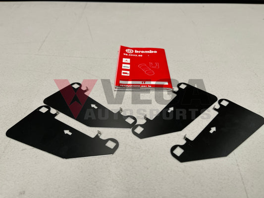 Brembo Front Brake Pad Shim Set To Suit Mitsubishi Lancer Evolution 5 - 9 Cp9A Ct9A Brakes